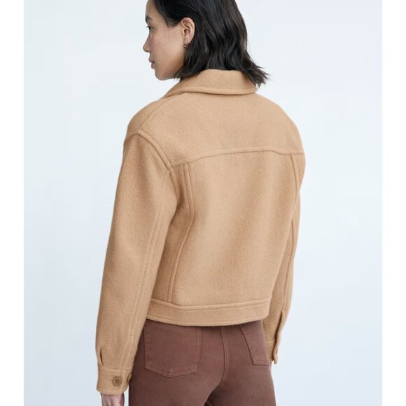 Aritzia Wilfred Free Autumn Shirt Jacket Boxy Merino Wool Utility Shaket Size S - Picture 2 of 10